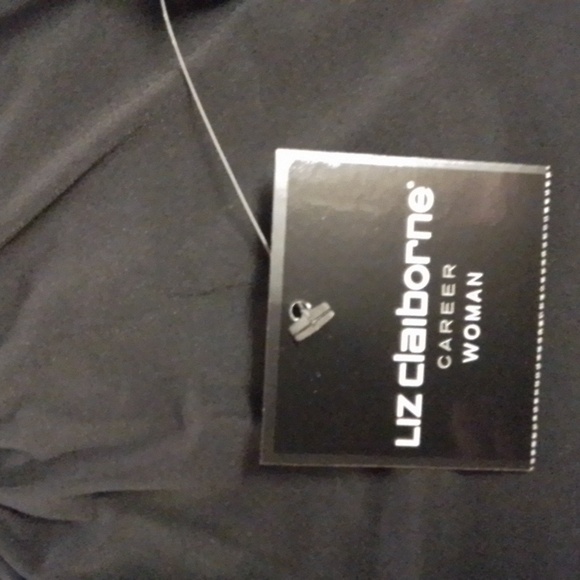 Liz Claiborne Career Woman NWT black dressy top, 1X - Picture 8 of 10
